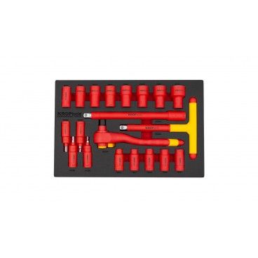 20PCS VDE INSULATED 1/2" SOCKETS AND WRENCH