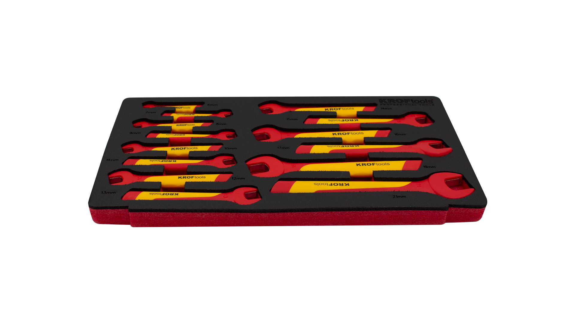 14PCS 6-21MM VDE INSULATED OPEN ENDED SPANNERS SET