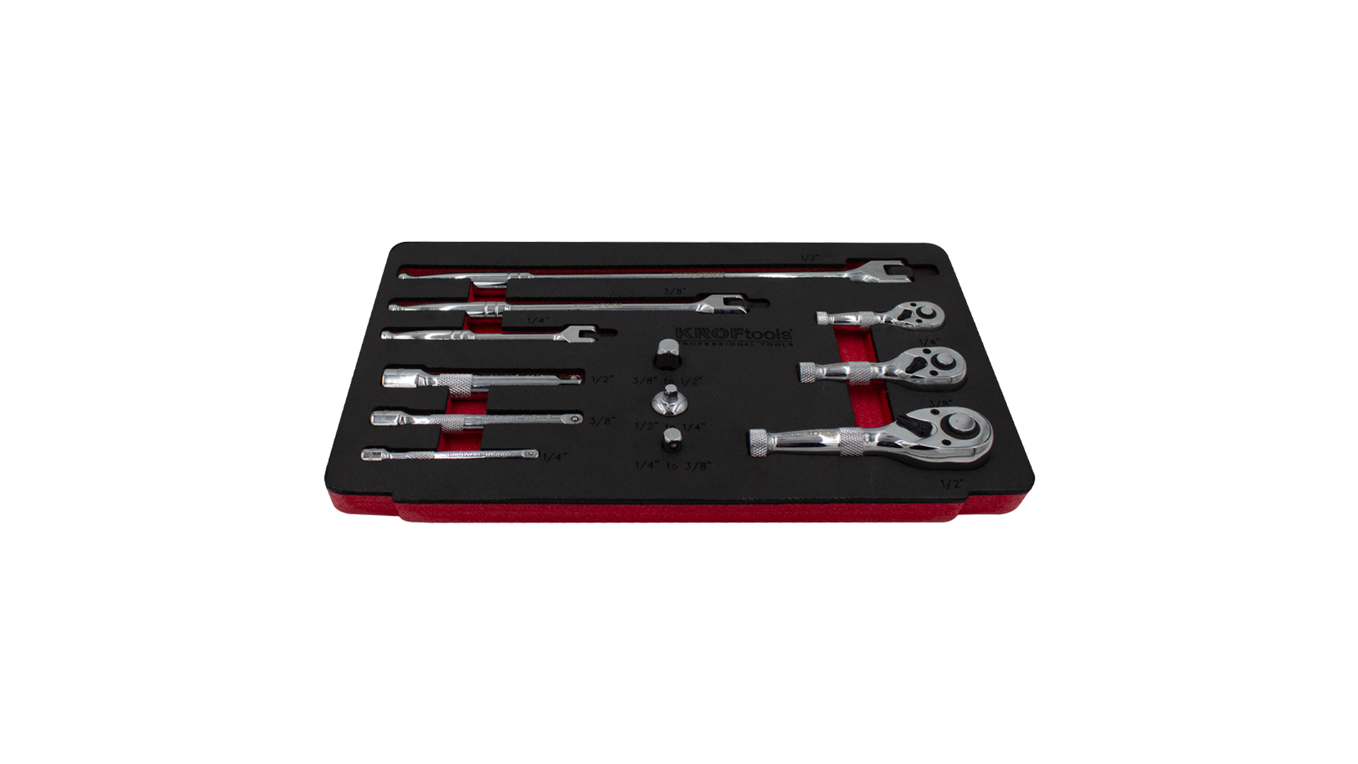 STUBBY RATCHET WITH ACCESSORIES 12PCS