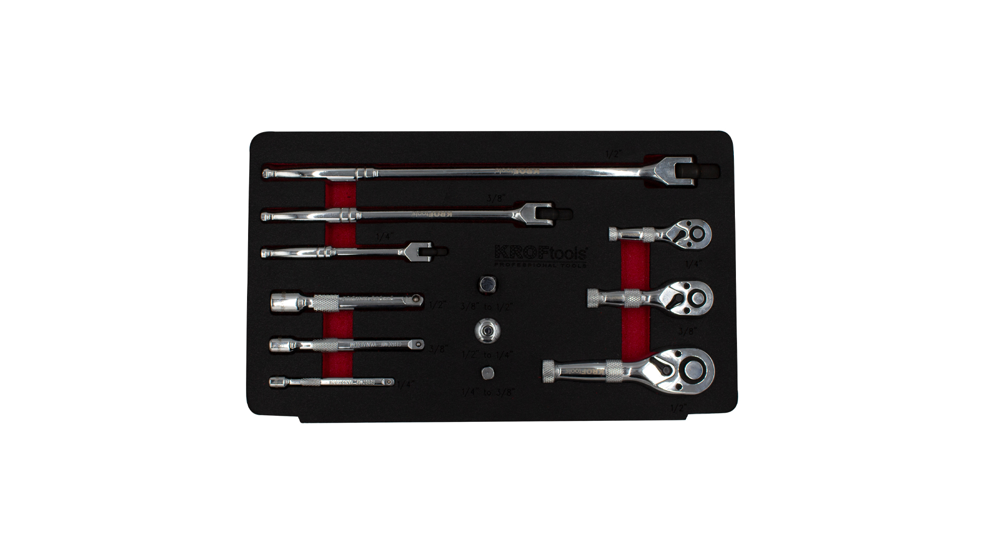 STUBBY RATCHET WITH ACCESSORIES 12PCS