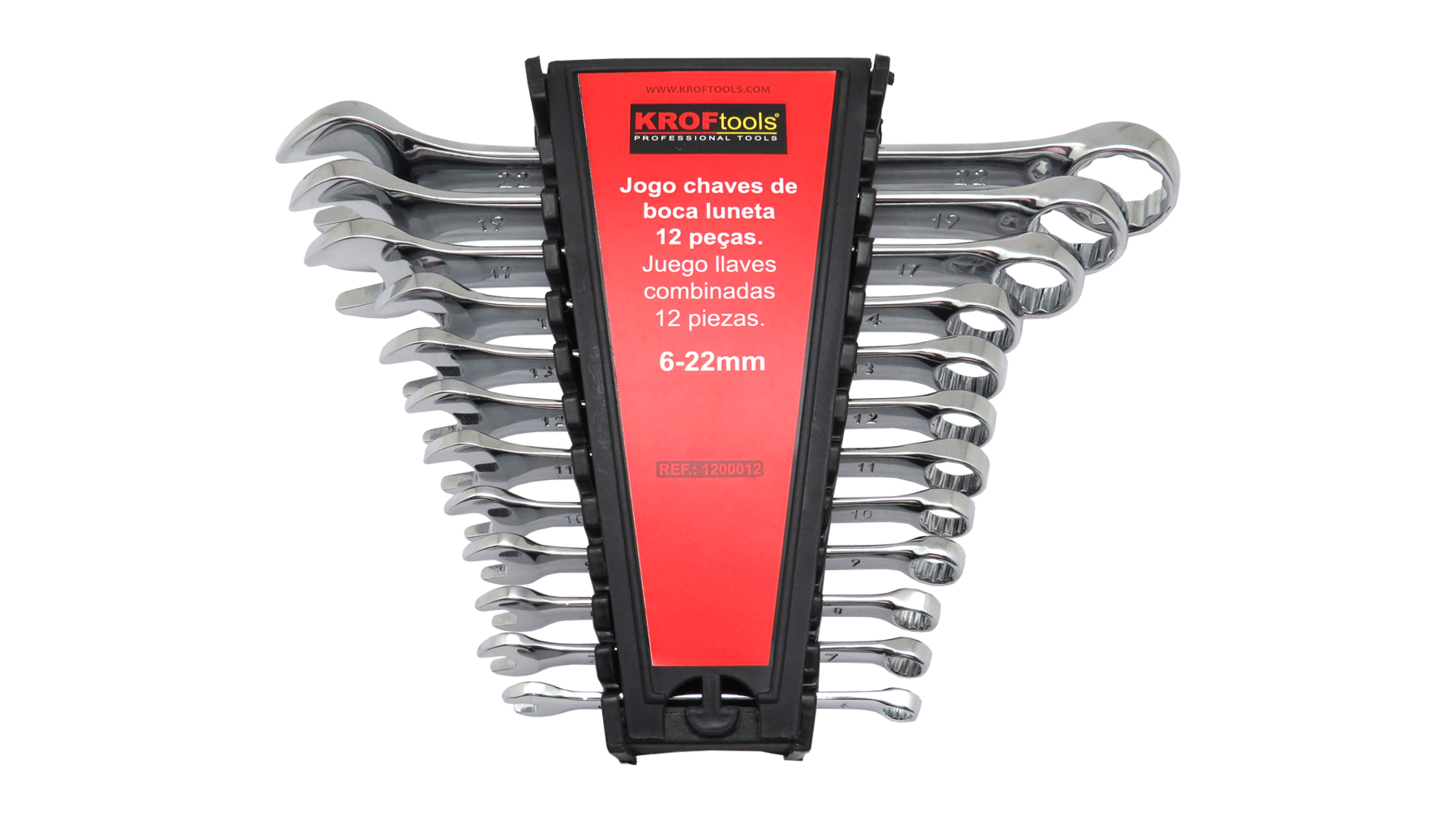 COMBINATION SPANNER SET 12PCS 06-22mm