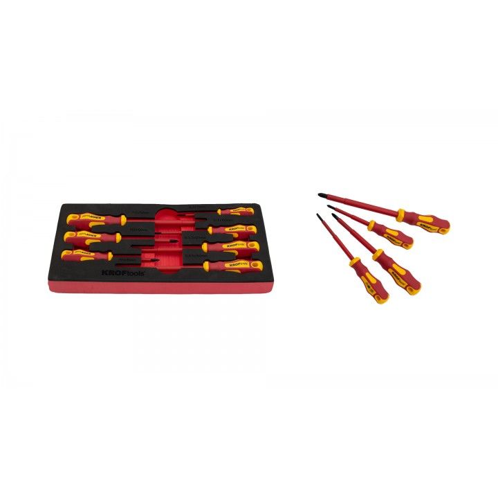 RED CABINET WITH INSULATED TOOL - 6 MODULES
