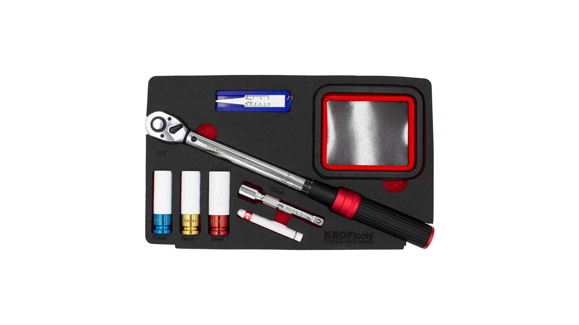 1/2” DREHMOMENTSCHLÜSSEL MIT ZUBEHÖR 8-TLG