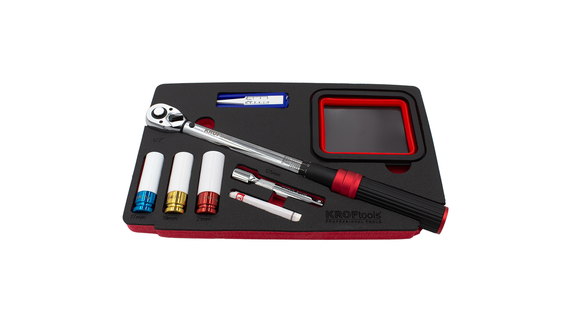 1/2” DREHMOMENTSCHLÜSSEL MIT ZUBEHÖR 8-TLG