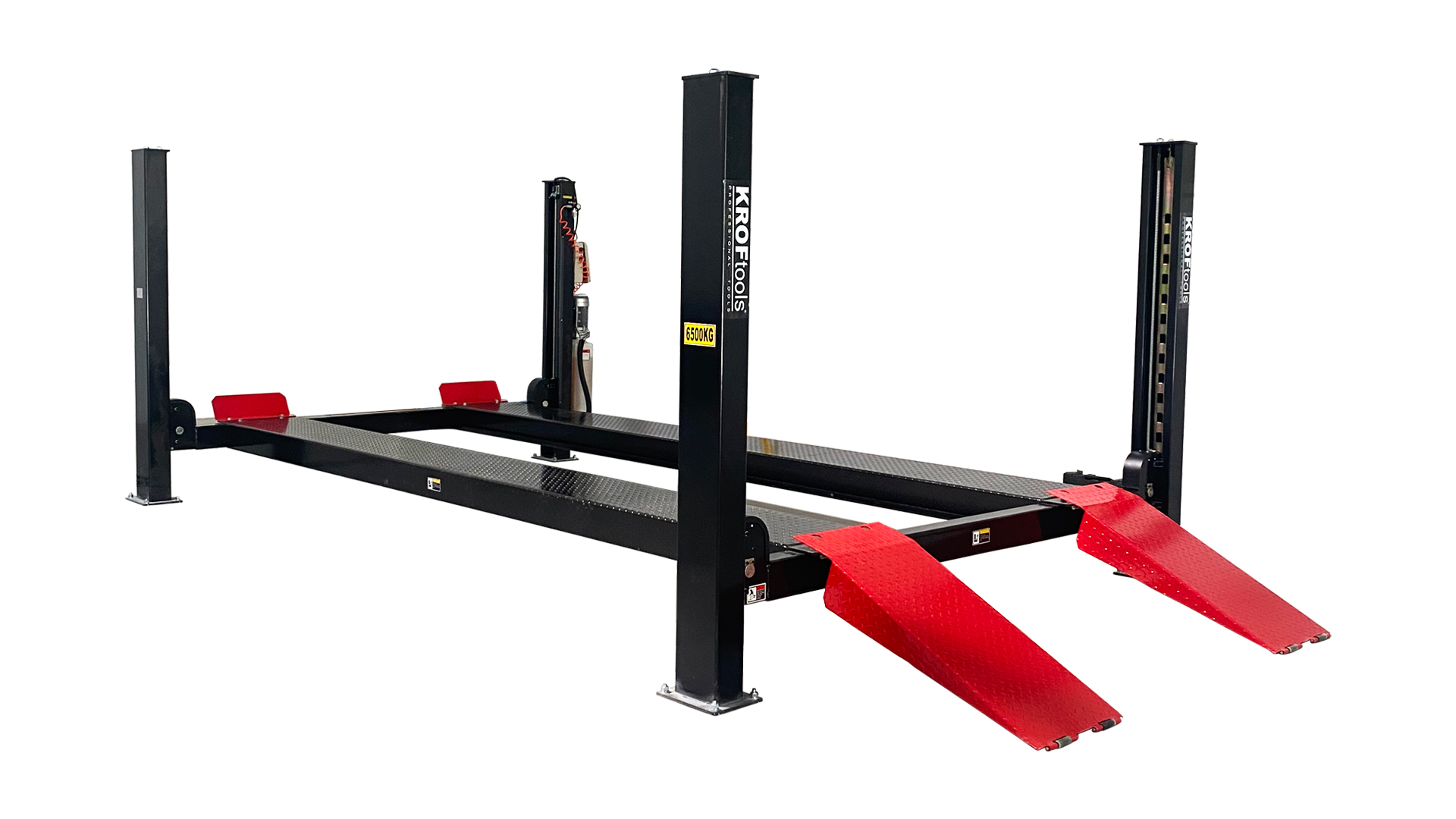 PONT ÉLÉVATEUR 4 COLONNES CHEMIN PLAT 6,5T 5.5M