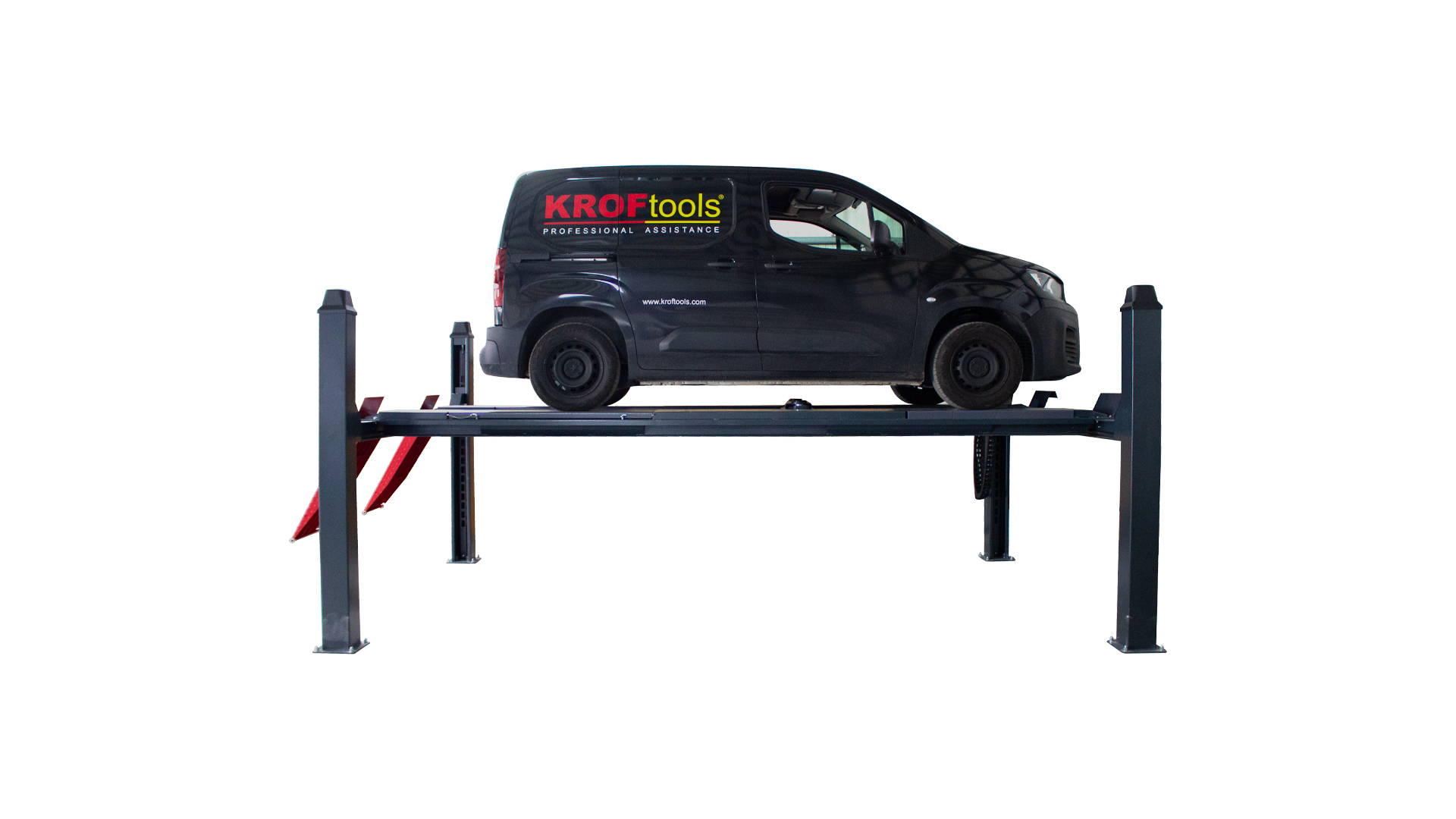 ELEVADOR 4 COLUMNAS 4.5TON P/ ALINEAMENTO 4.65M