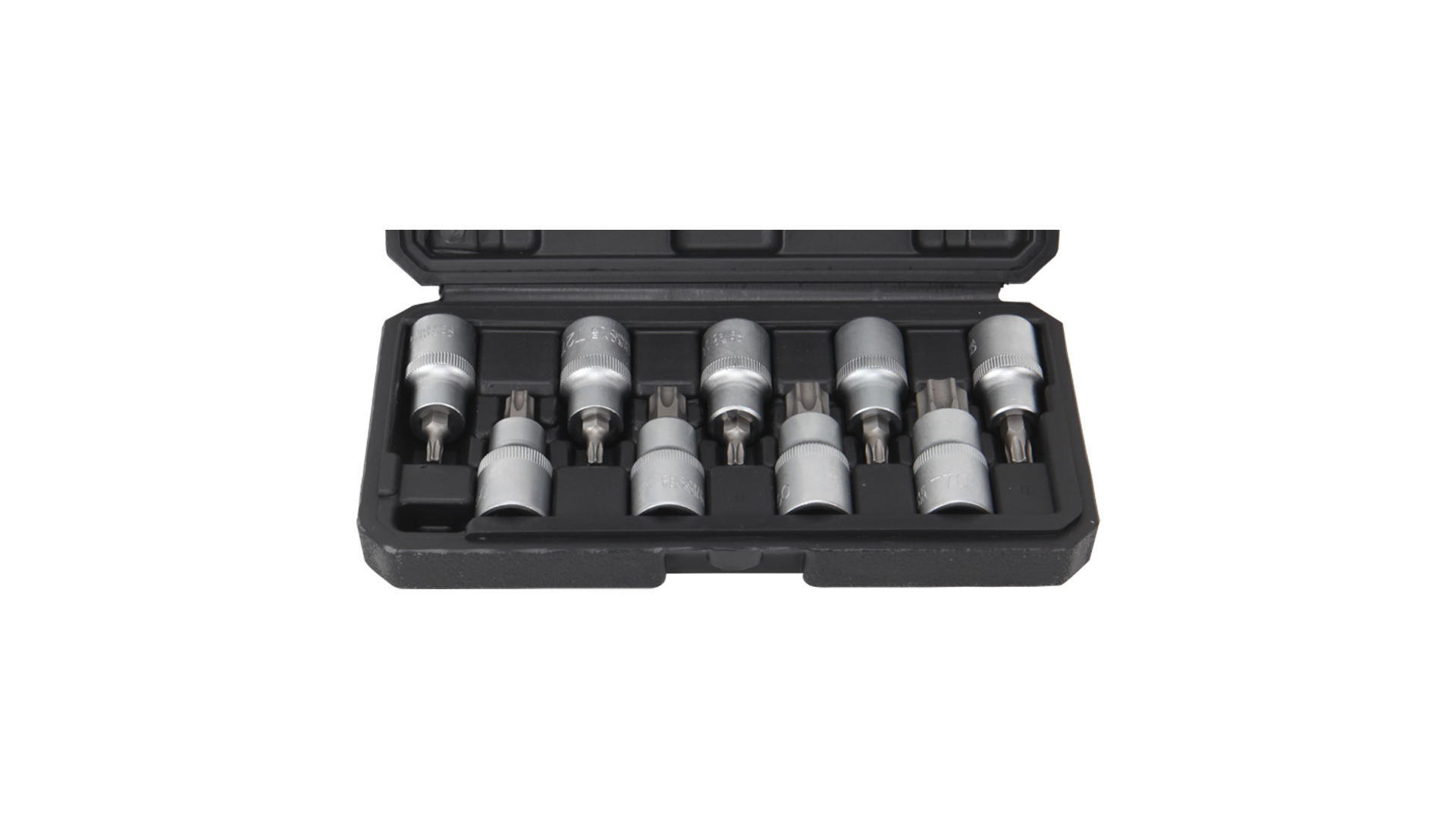 KIT 9 CHIAVI 1/2” CON BIT TORX T25-T70