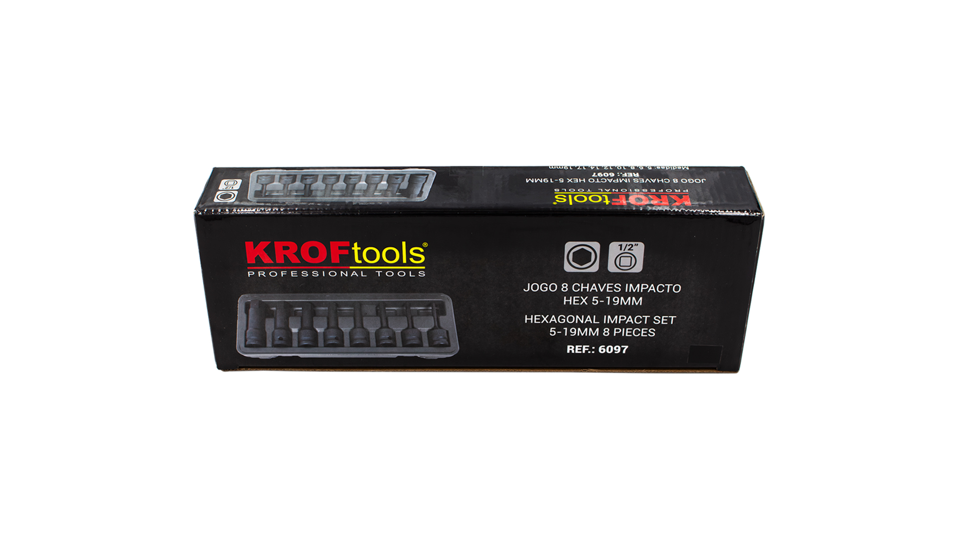 JOGO 8 CHAVES IMPACTO HEX. 5-19mm