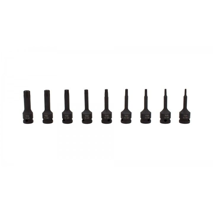 JUEGO LLAVES TORX IMPACTO T20-T70 9PZS