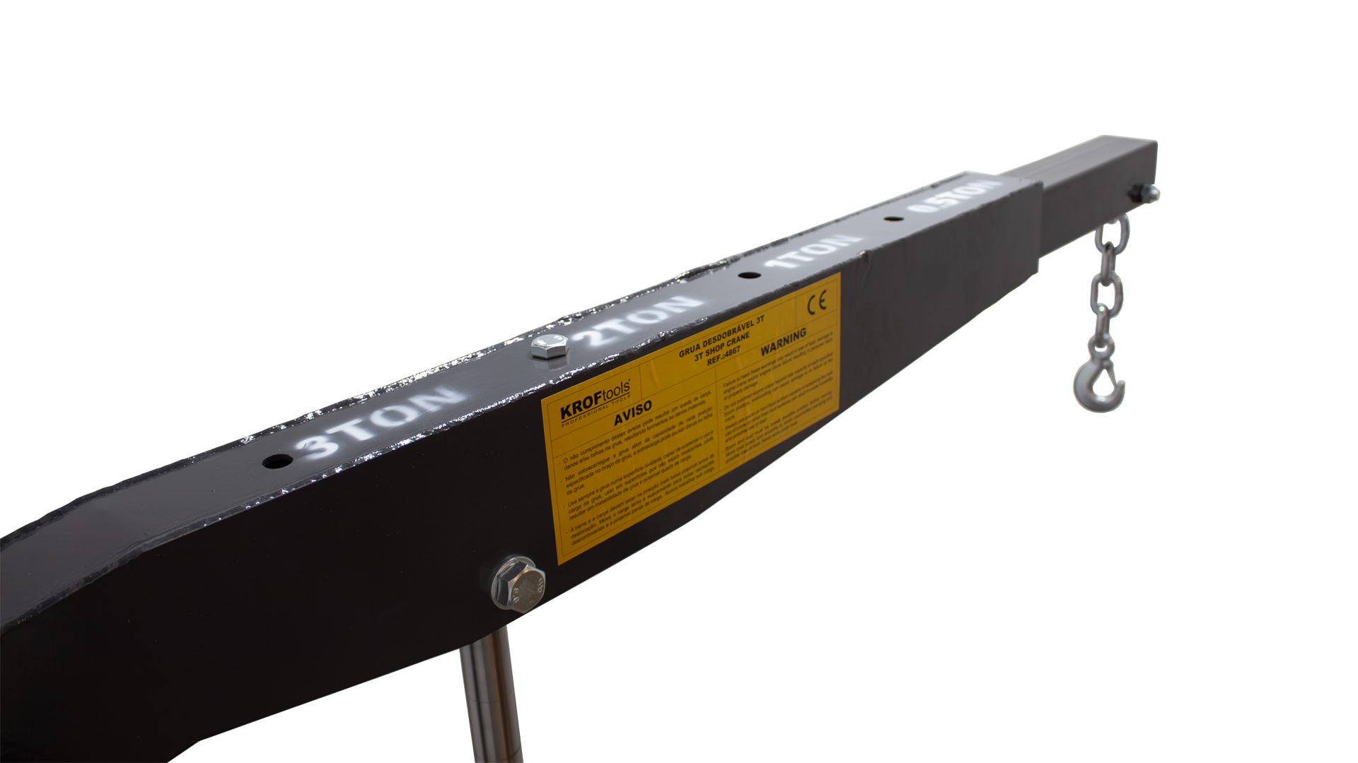 GRUA DESDOBRÁVEL HIDRÁULICA 3TON