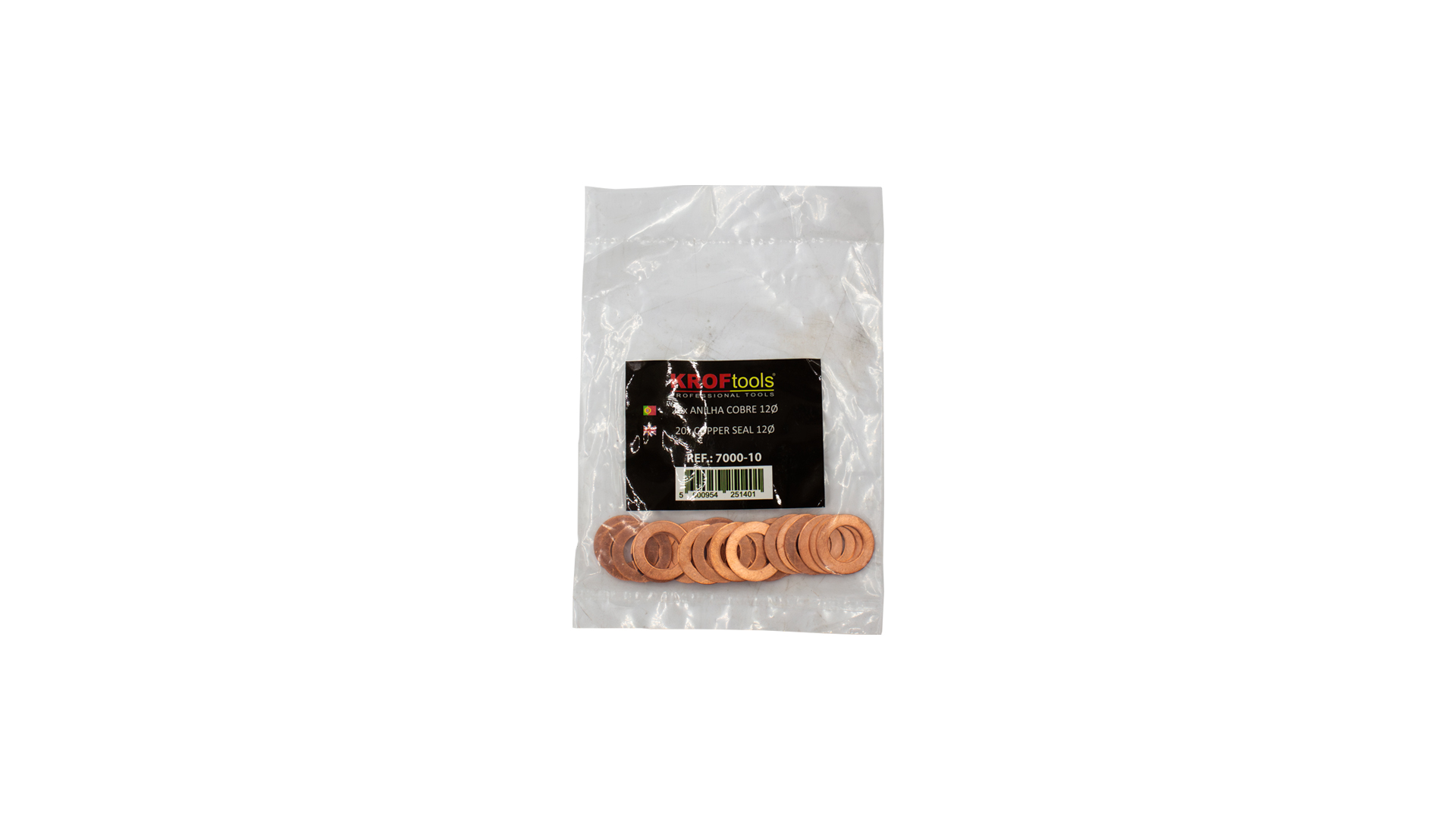 20x ARANDELA COBRE 12Ø