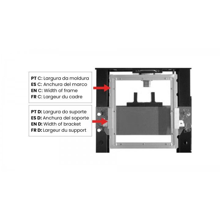 PROTECTION SCREEN FOR SHOP PRESSES 20T/30T 4880/4891/4892