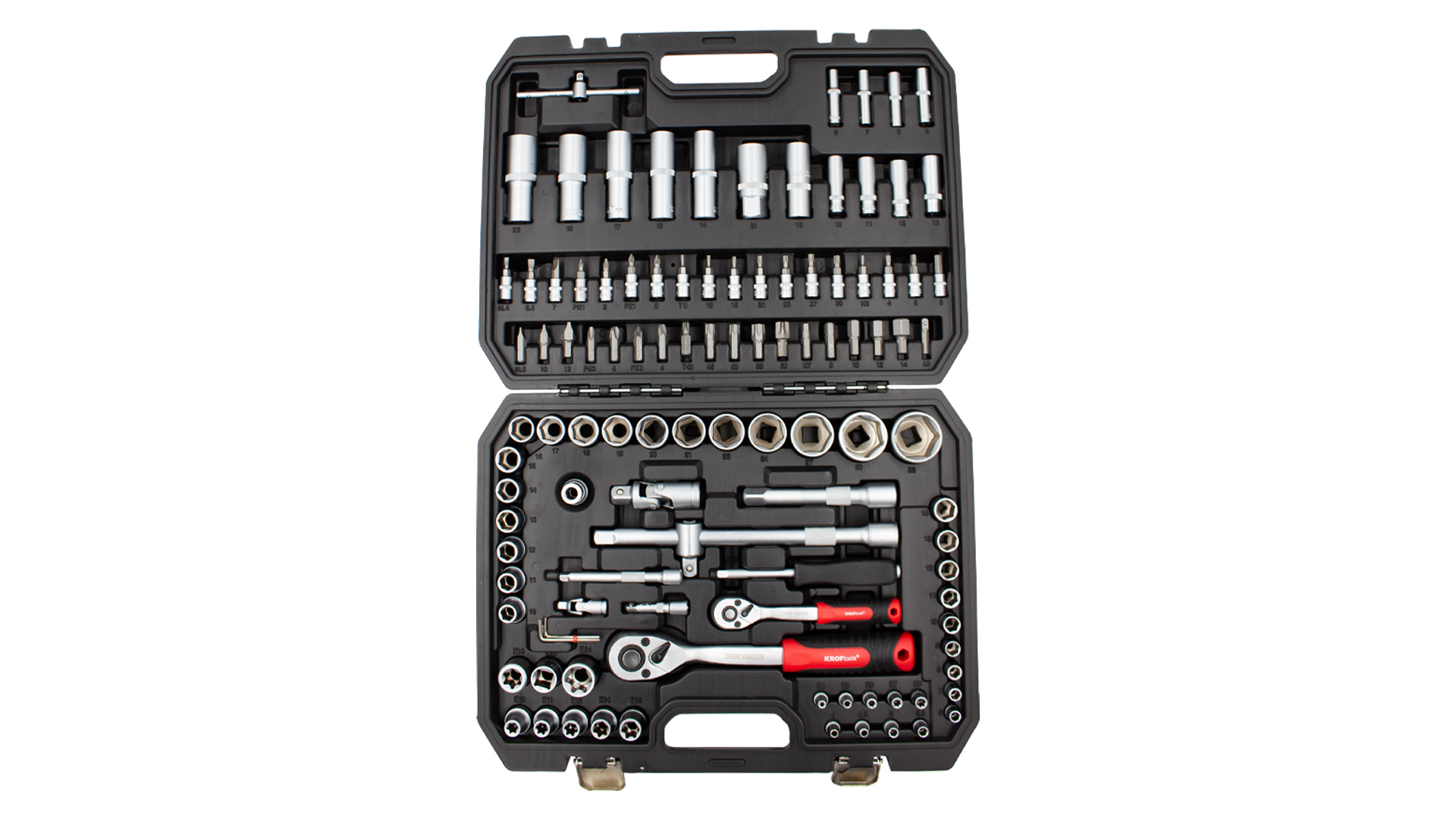 JOGO CHAVES DE CAIXA 110PCS 1/4"-1/2"