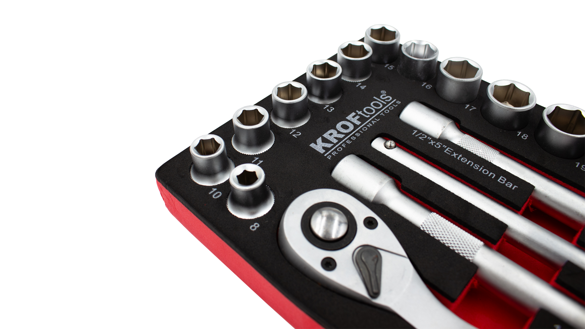 SET DI BUSSOLE E CRICCHETTI DA 1/2” 25 PEZZI