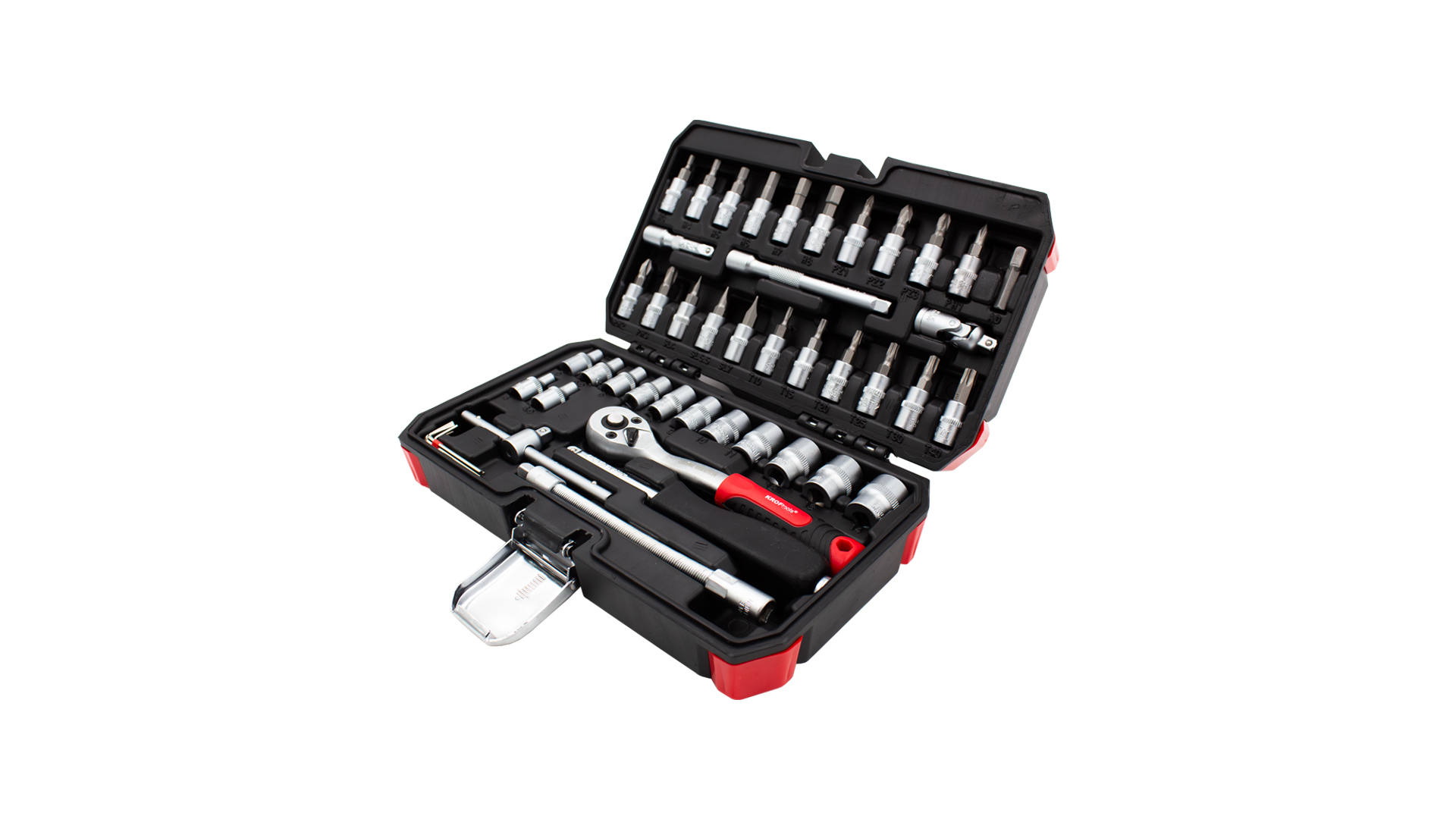 JOGO CHAVES CAIXA 46PCS 1/4"