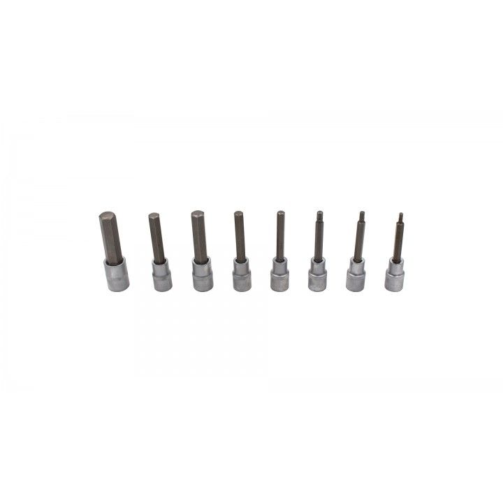 JUEGO LLAVES CON PUNTA HEXAGONAL LARGA 4-17mm 8PZS