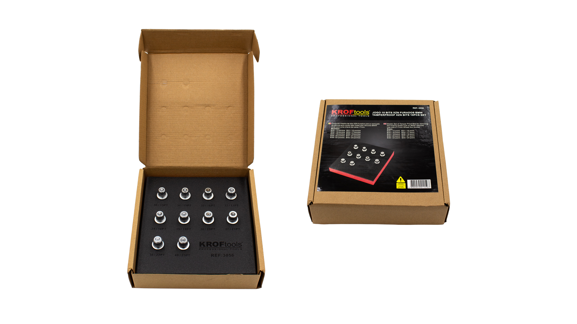 TAMPERPROOF XZN BIT-SATZ 10PCS