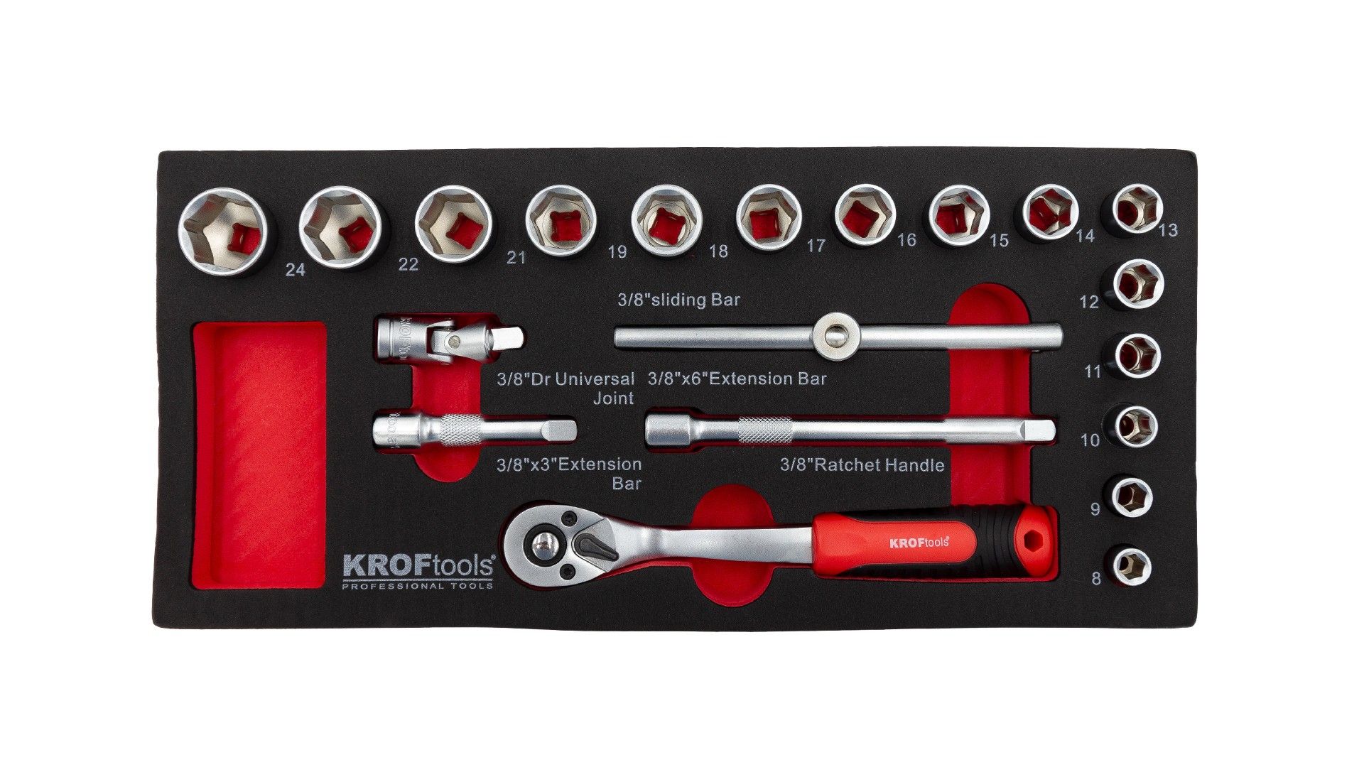 3/8” SET DI CUSCINETTI 8-24MM 20PCS