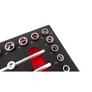 MDULO 20PCS CHAVES CAIXA 3/8
