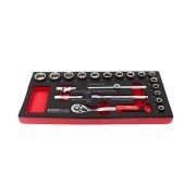 MDULO 20PCS CHAVES CAIXA 3/8