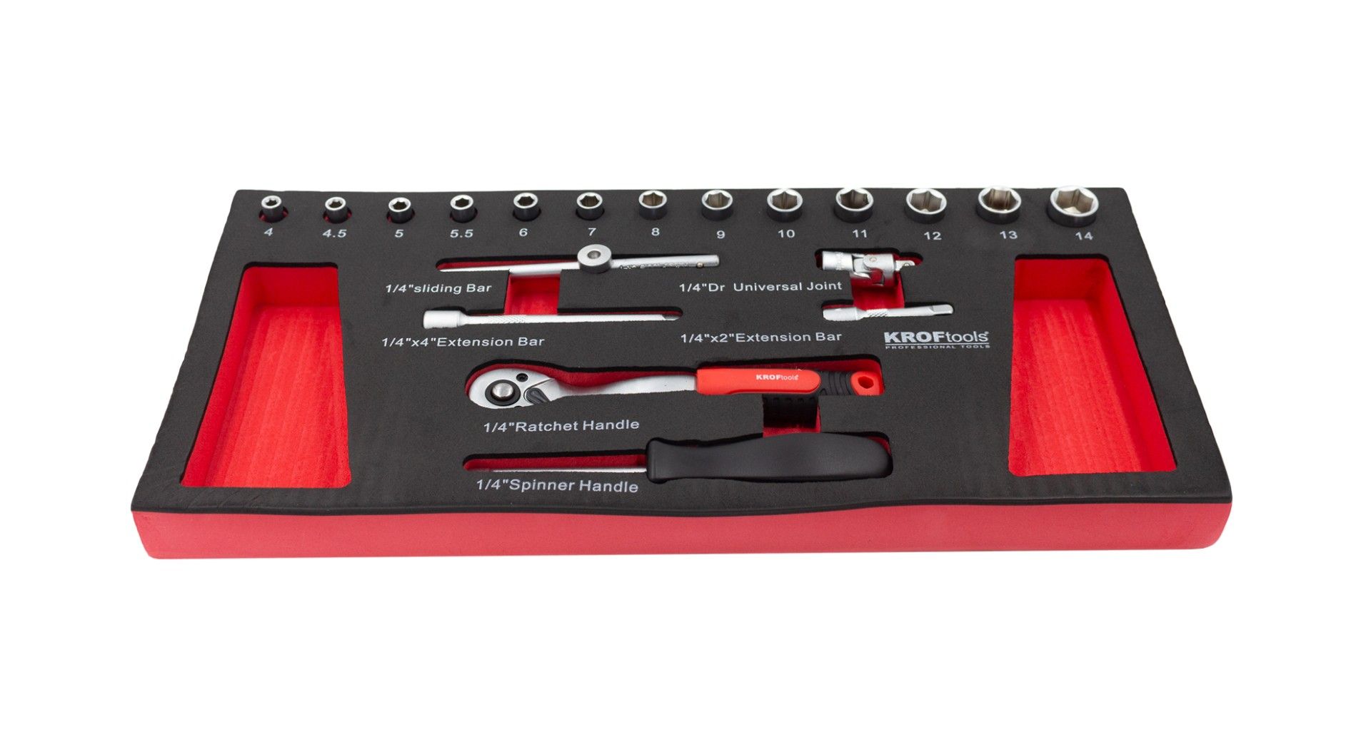 SET DI CHIAVI A BUSSOLA DA 1/4” 19 PZ