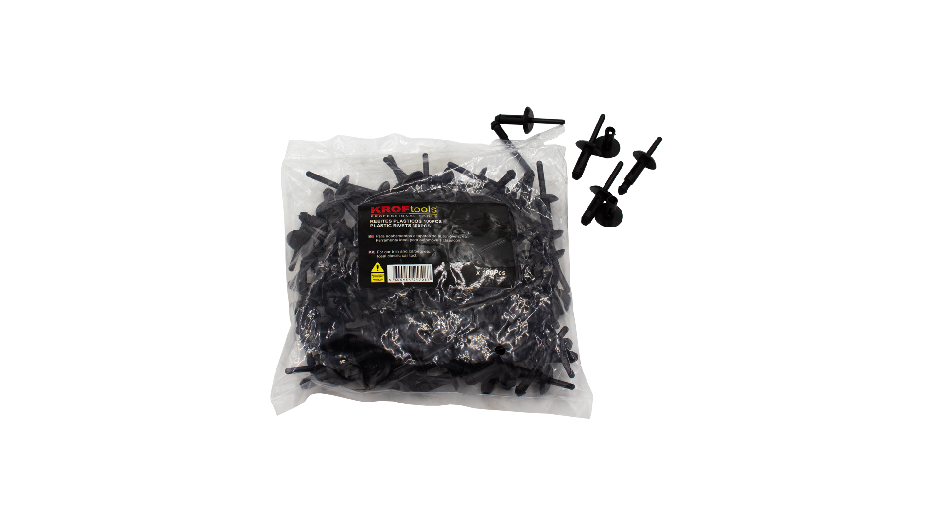 PLASTIC RIVETS 100PCS