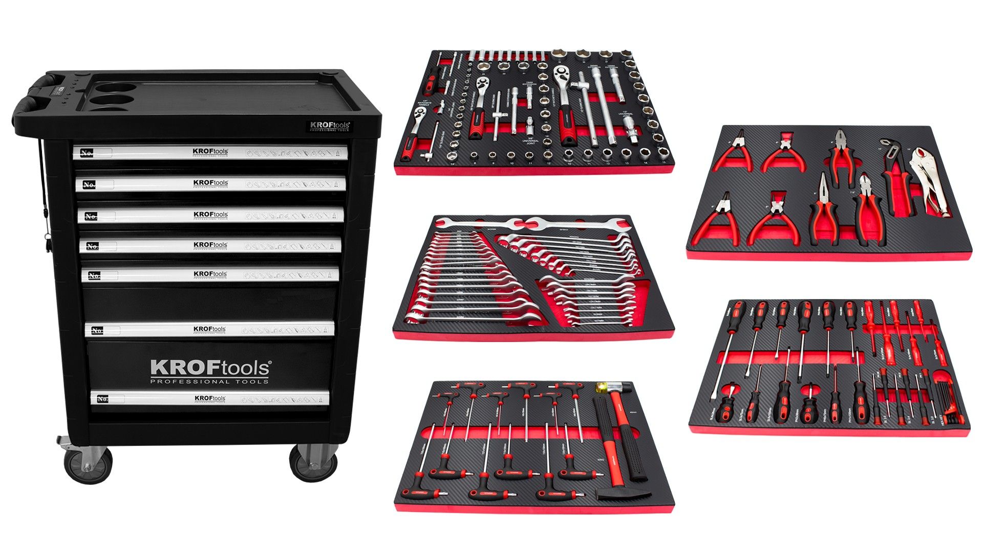 TOOL CABINET 7 DRAWERS 160PCS