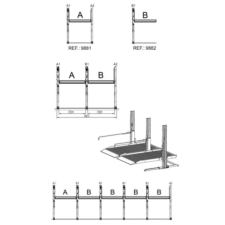 PARKING LIFT - ADDITIONAL TO 9881