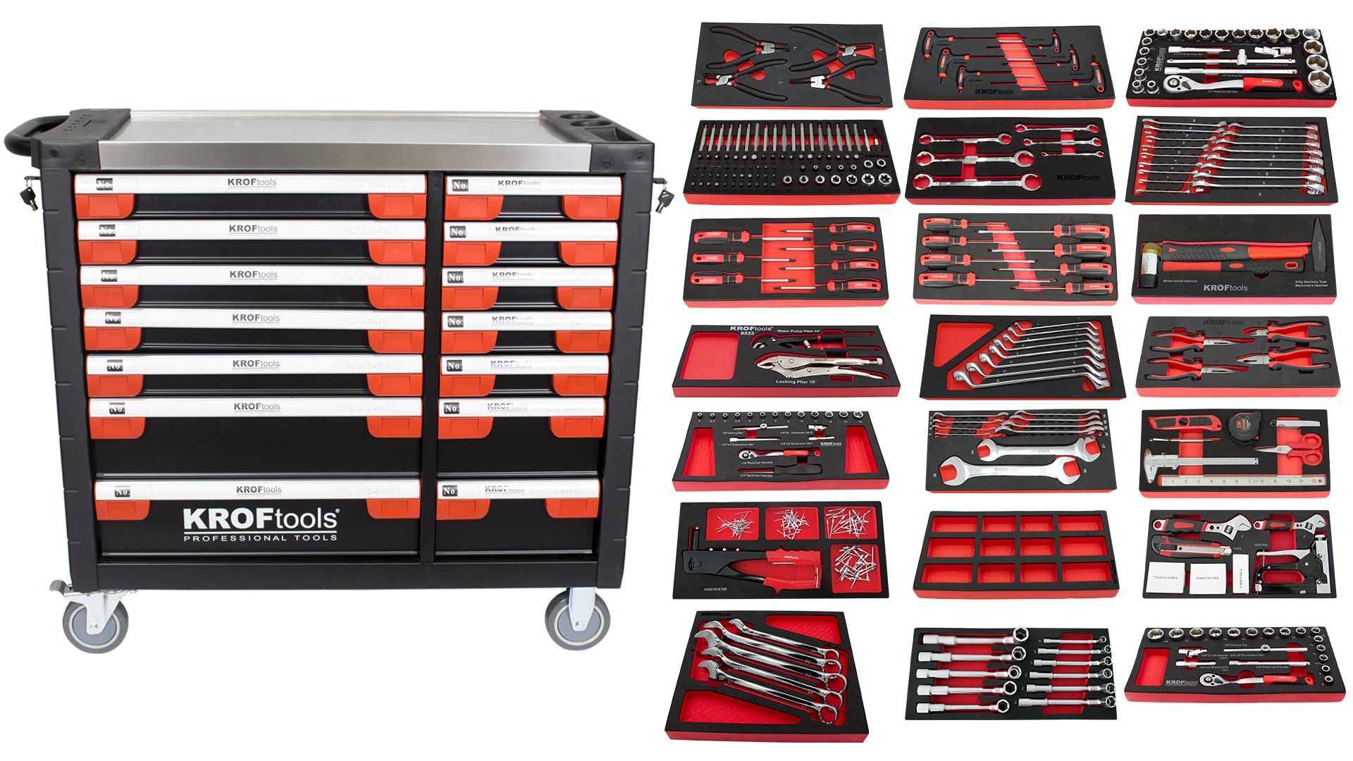 CARRO HERRAMIENTAS 14 CAJONES 355 PIEZAS