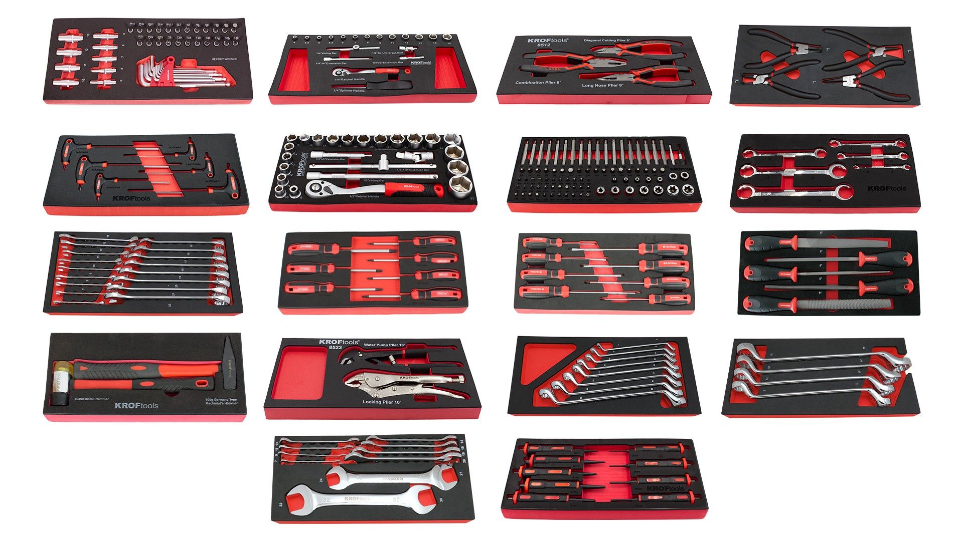 COMPOSICIÓN CARRO DE HERRAMIENTAS 7 CAJONES 259PCS