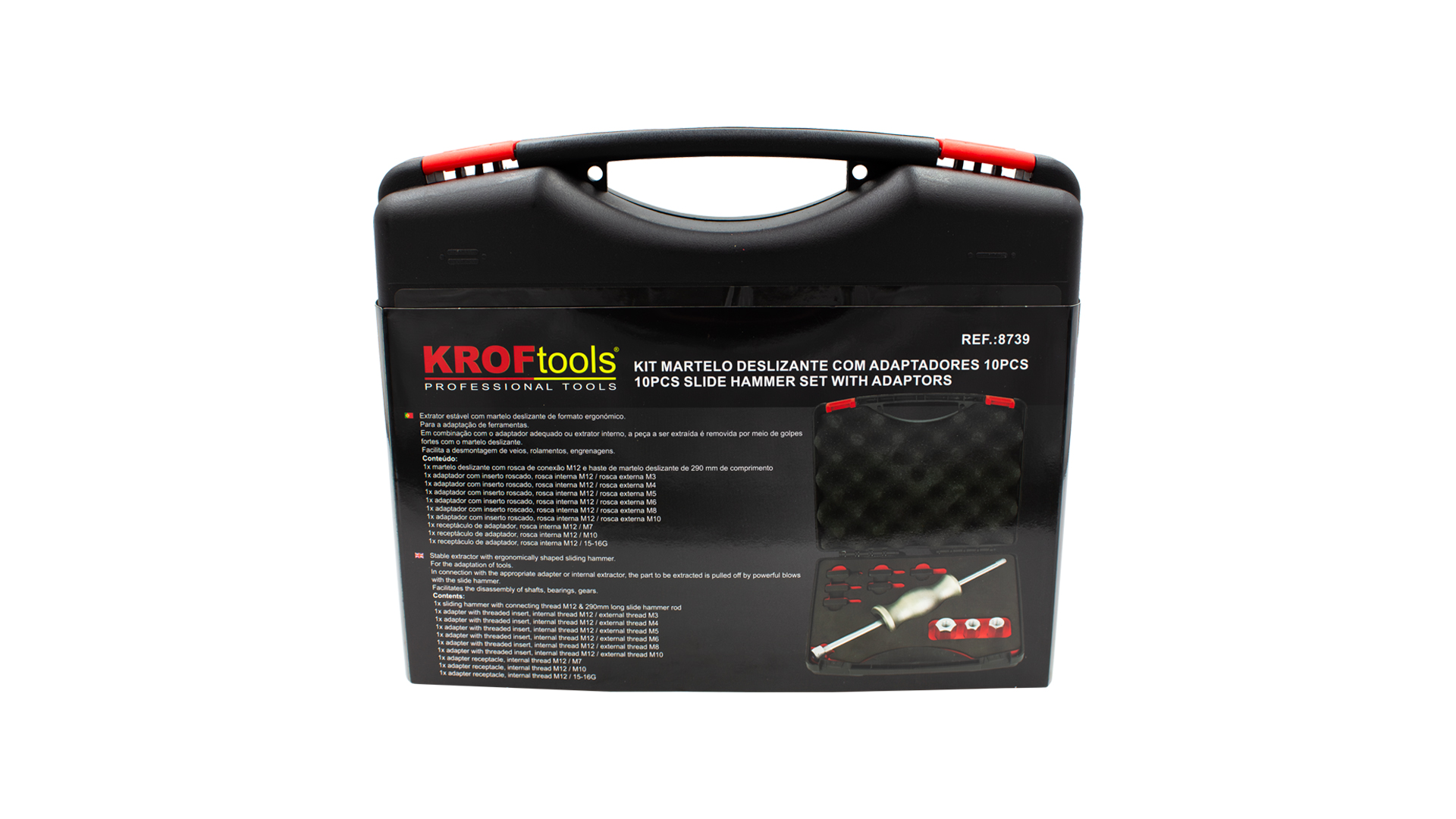 10PCS SLIDE HAMMER SET WITH ADAPTORS