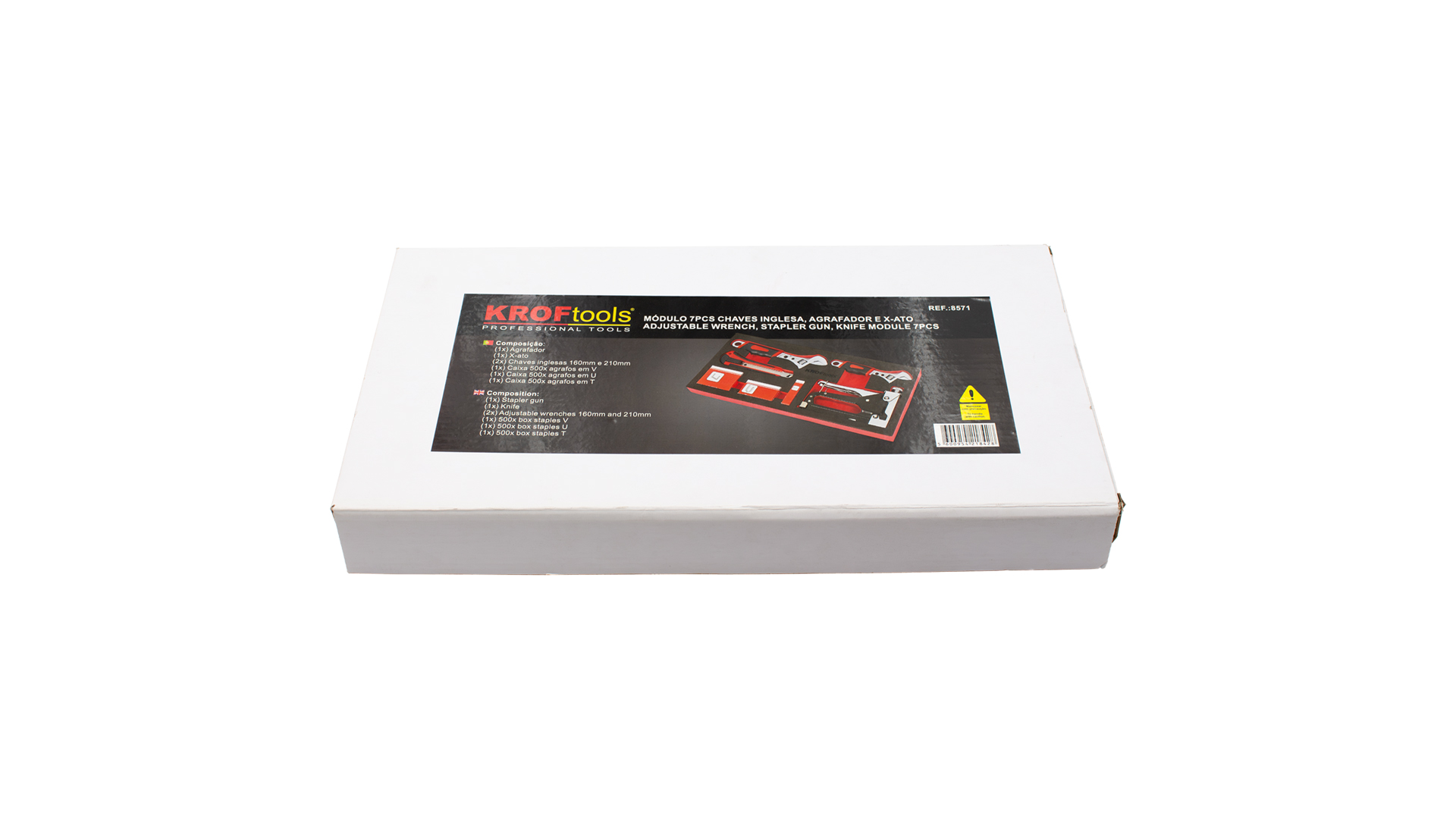 ADJUSTABLE WRENCH, STAPLER GUN, KNIFE MODULE 7PCS