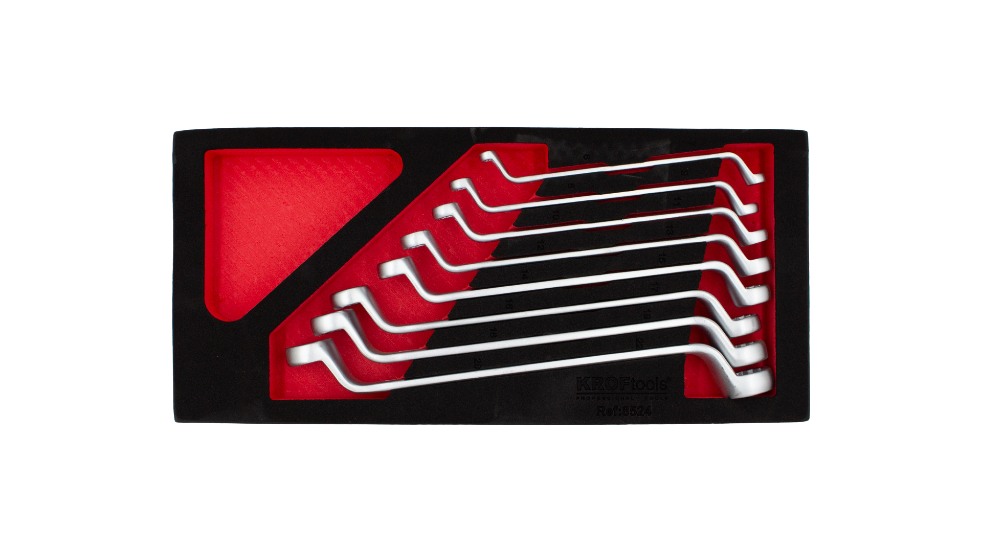 DOUBLE RING SPANNERS SET 8PCS