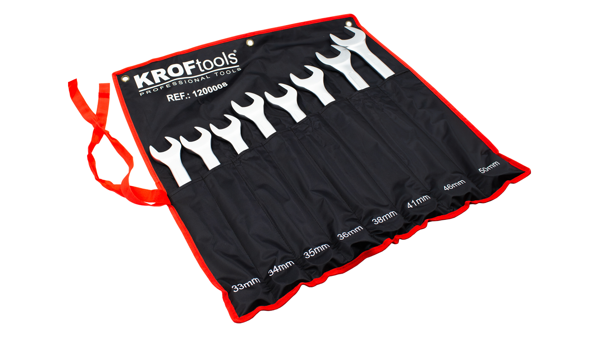 JUEGO 8 LLAVES COMBINADAS 33-50mm