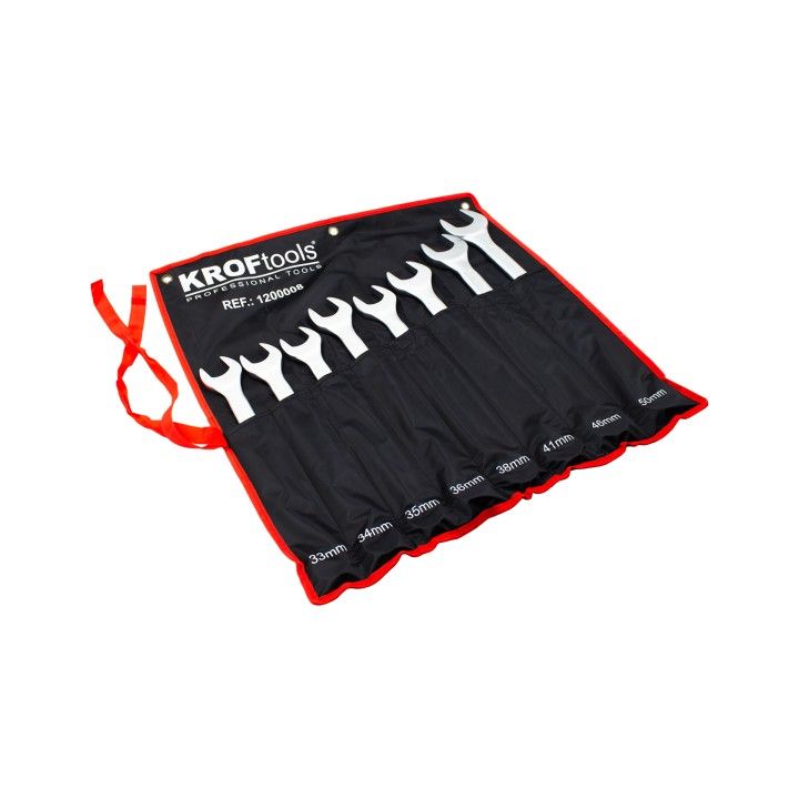 JOGO CHAVE DE BOCA LUNETA 8PCS 33-50mm