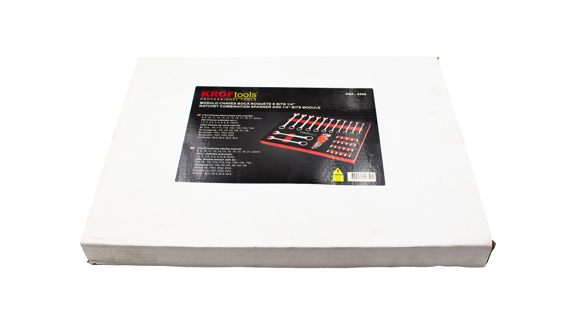 MODULO LLAVES COMINADAS CON CARRACA Y PUNTAS 1/4"