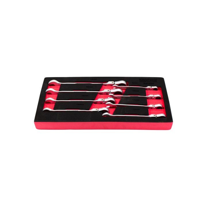 MDULO LLAVES COMBINADAS C/ CARRACA FLEXIBLE 8PZS
