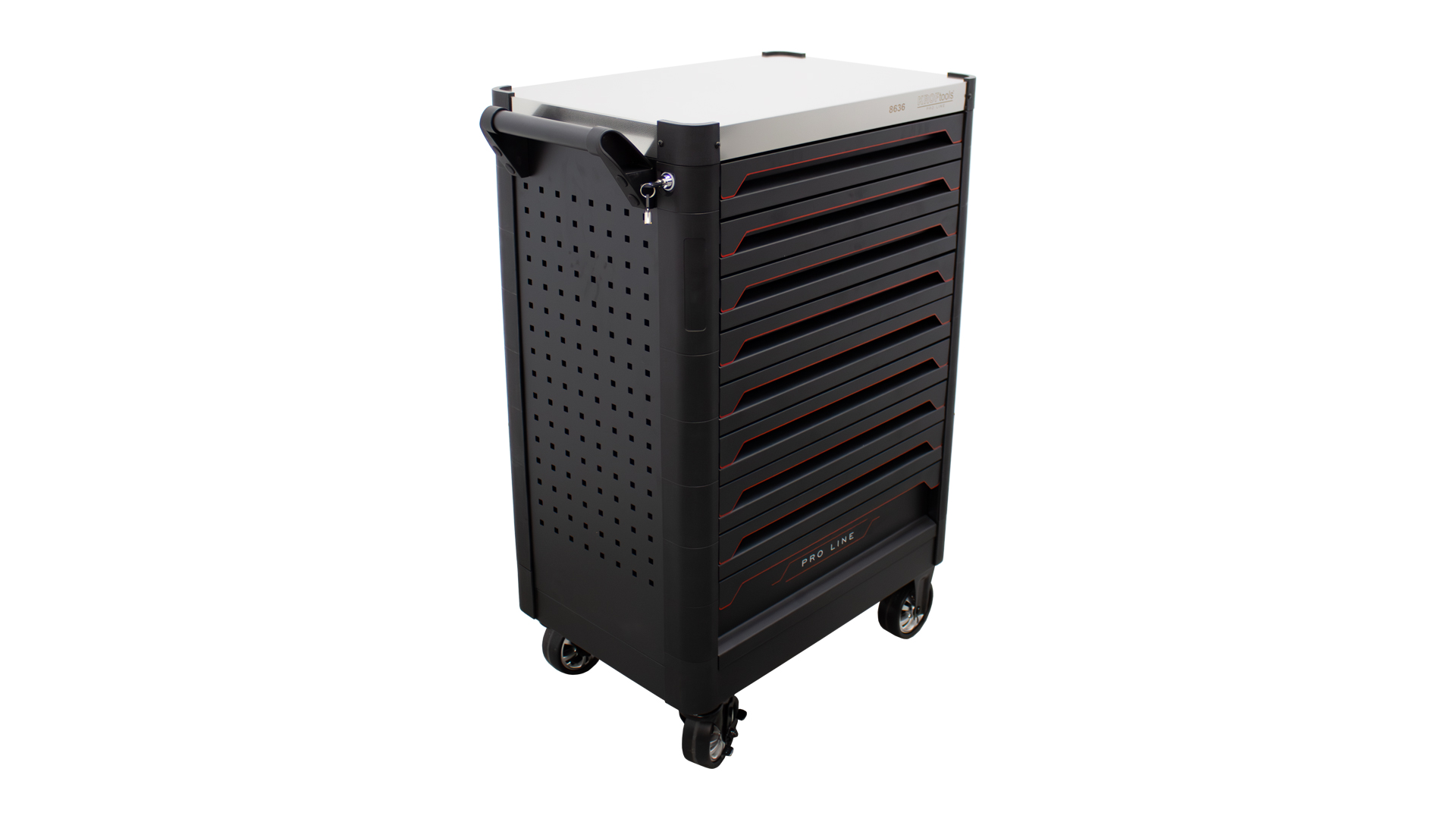 PROLINE 9-DRAWER EMPTY TOOL CART