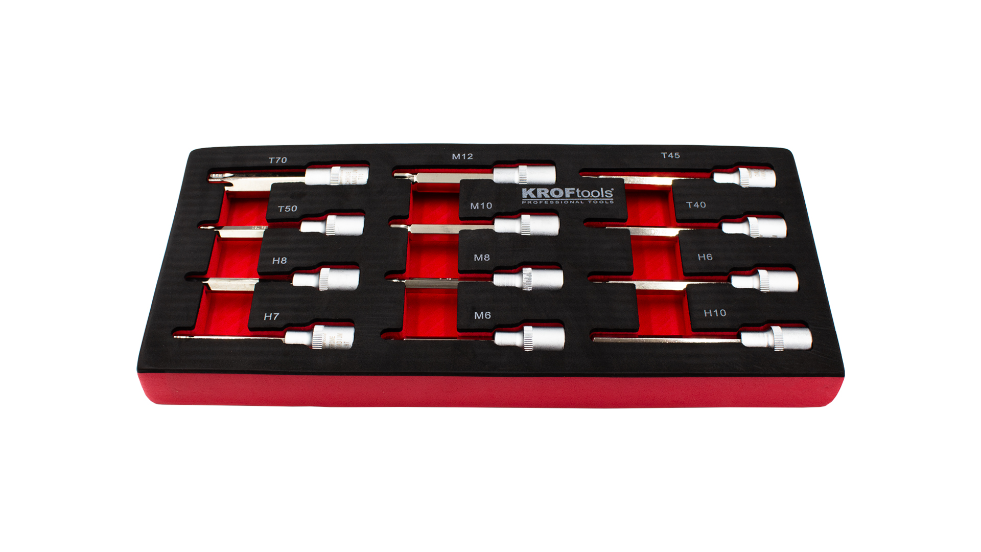 SOCKET WRENCH BIT TORX & HEXAGONAL 1/2” SET 12PCS