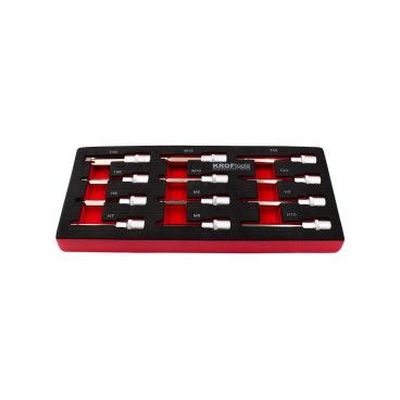 MDULO LLAVE DE VASO HEX. 1/2" CON PUNTA XZN 12PCS