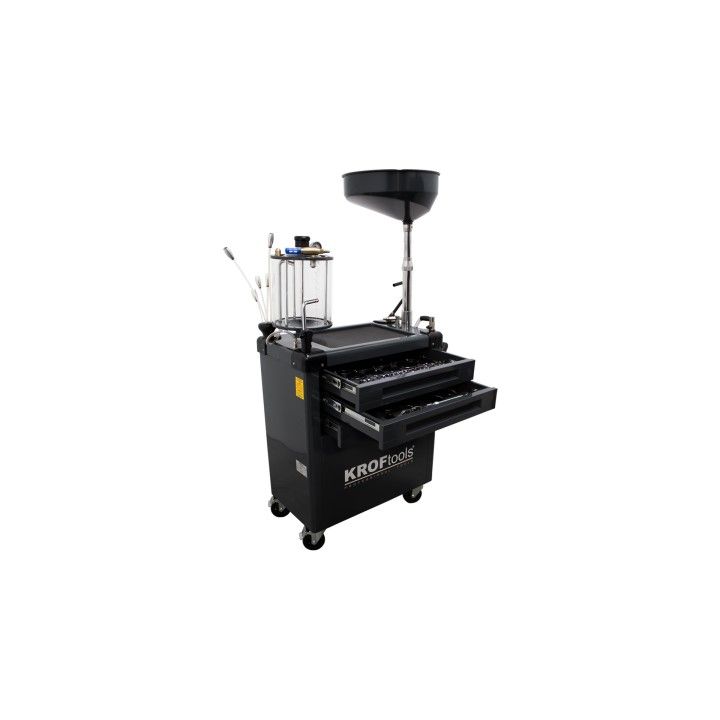 ASPIRADOR ACEITE CON VISUALIZADOR 90L 3 CAJONES 61PZS