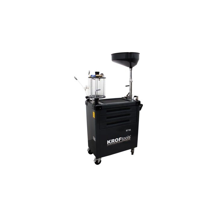 ASPIRADOR ACEITE CON VISUALIZADOR 90L 3 CAJONES VACIO
