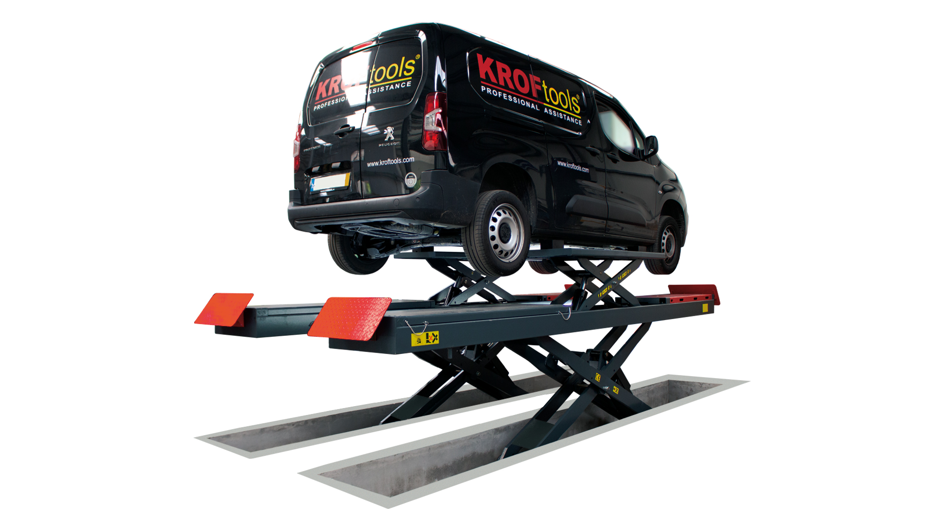 3,5TON DOUBLE SCISSOR LIFT FOR ALIGNMENT W/ LED