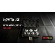 JUEGO EXTRACTOR DE FILTROS ACEITE  7 PZS