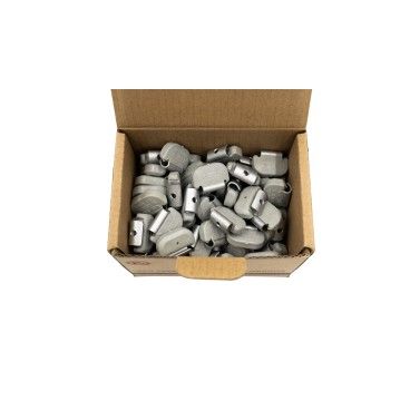 CAIXA PESOS RODA C/ CLIP PLASTICO 10g 100PCS