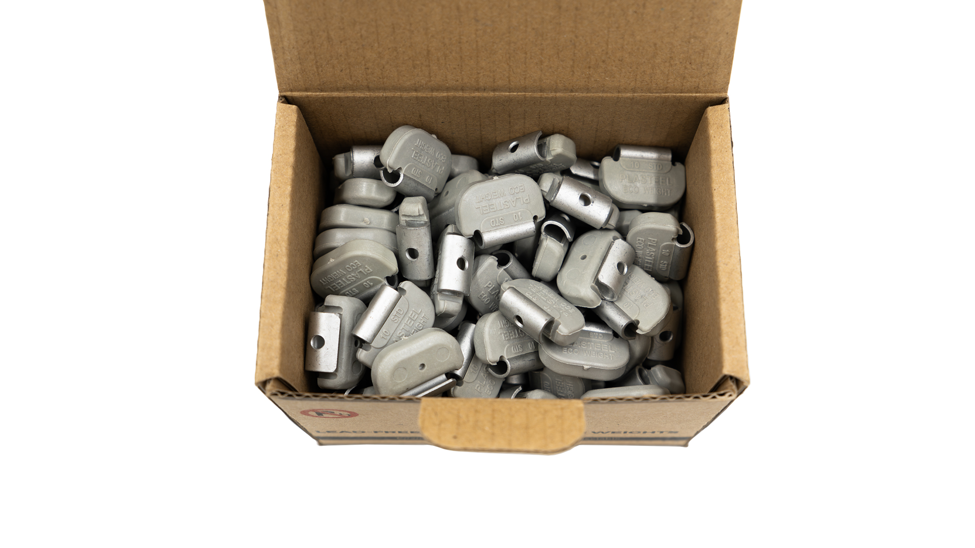 CAIXA PESOS RODA C/ CLIP PLASTICO 10g 100PCS