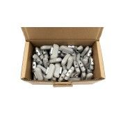 CAIXA PESOS RODA C/ CLIP PLASTICO 15g 100PCS