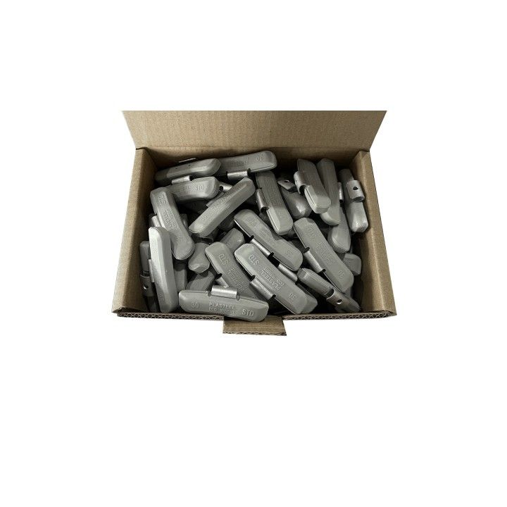 CAIXA PESOS RODA C/ CLIP PLASTICO 30g 100PCS
