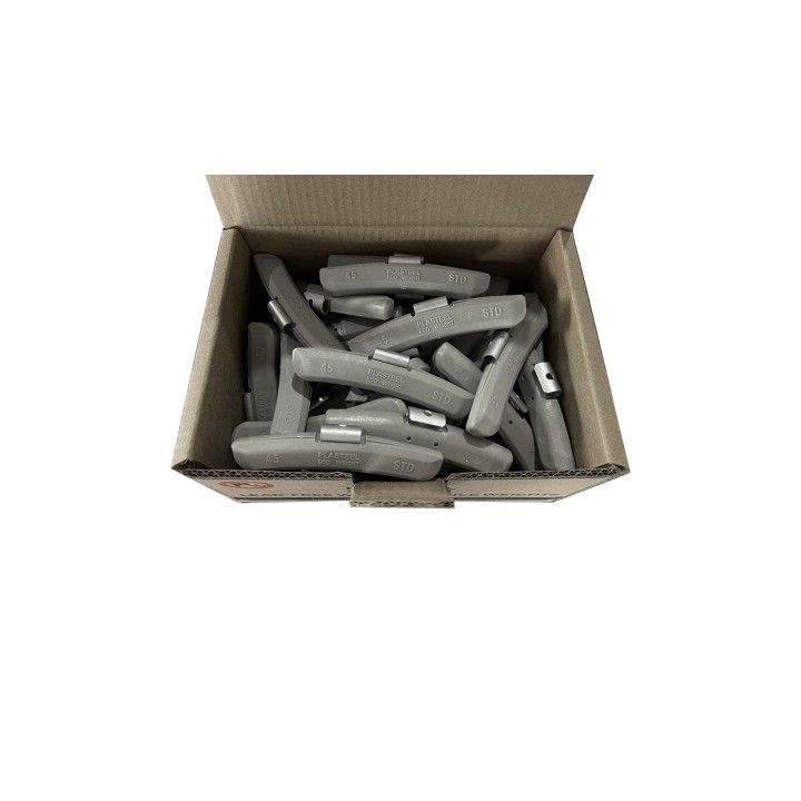 CAIXA PESOS RODA C/ CLIP PLASTICO 45g 50PCS