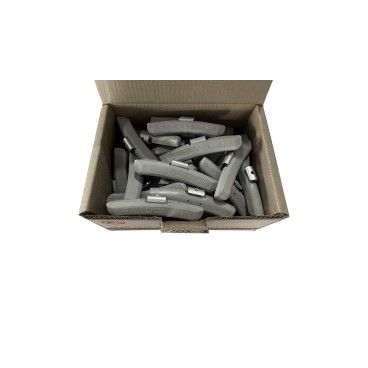 CAIXA PESOS RODA C/ CLIP PLASTICO 45g 50PCS CAIXA PESOS RODA C/ CLIP PLASTICO 45g 50PCS